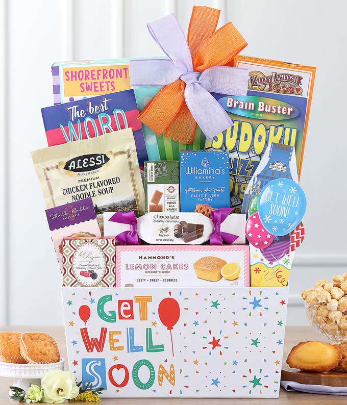 Feel Better Snacks and Entertainment Basket
